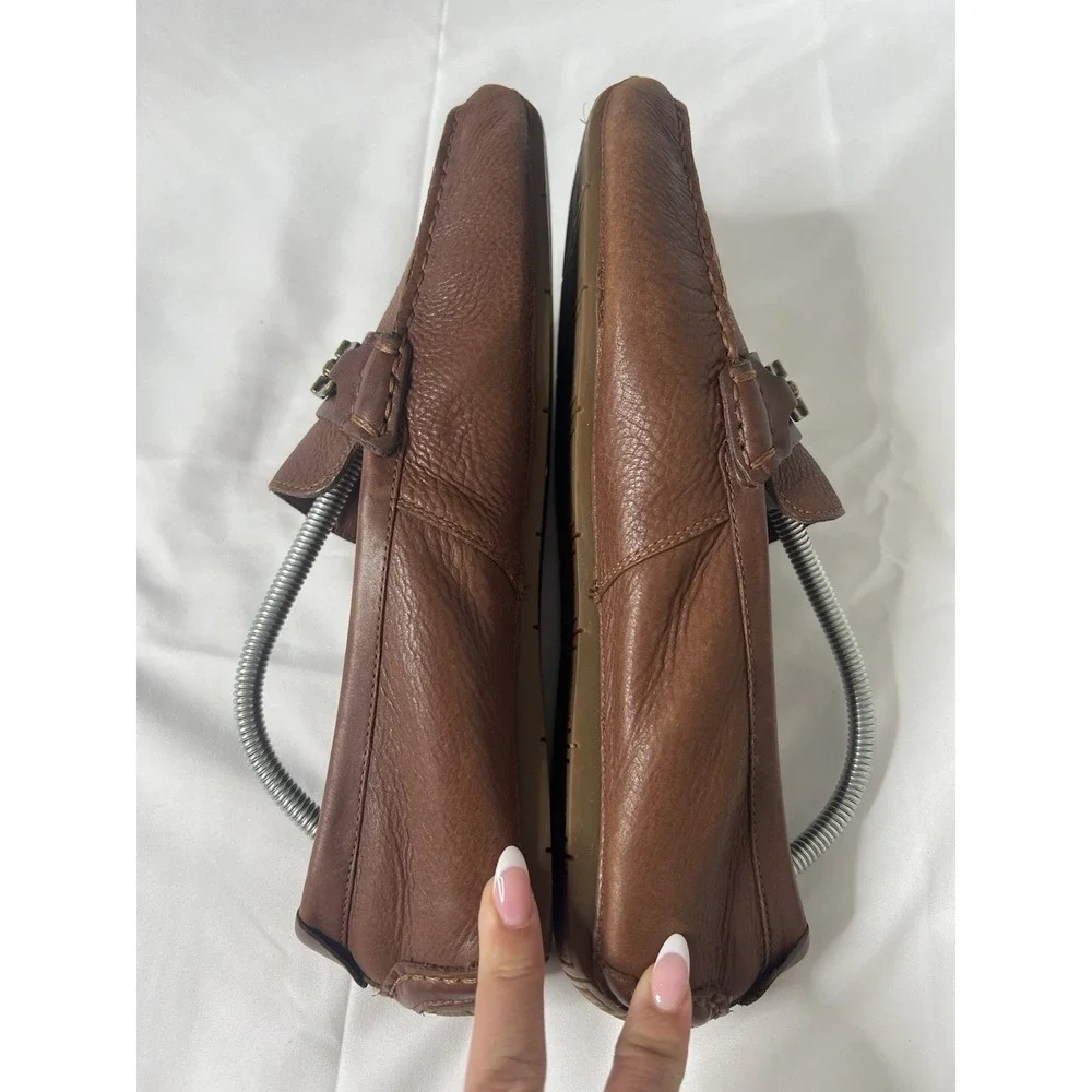 Cole Haan Somerset Horse Bit Brown Leather Dress Loafers Casual Formal Shoes 10M